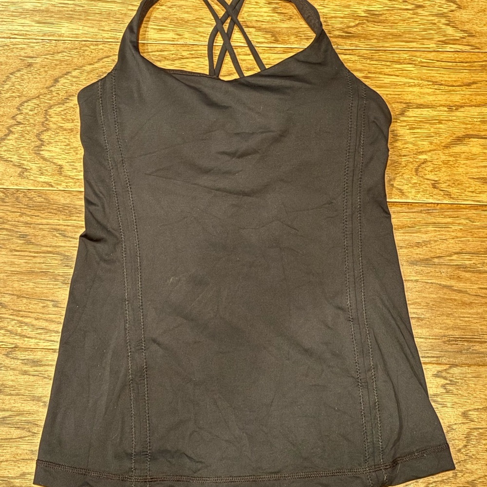 Lululemon Athletica Black Strappy Tank Top